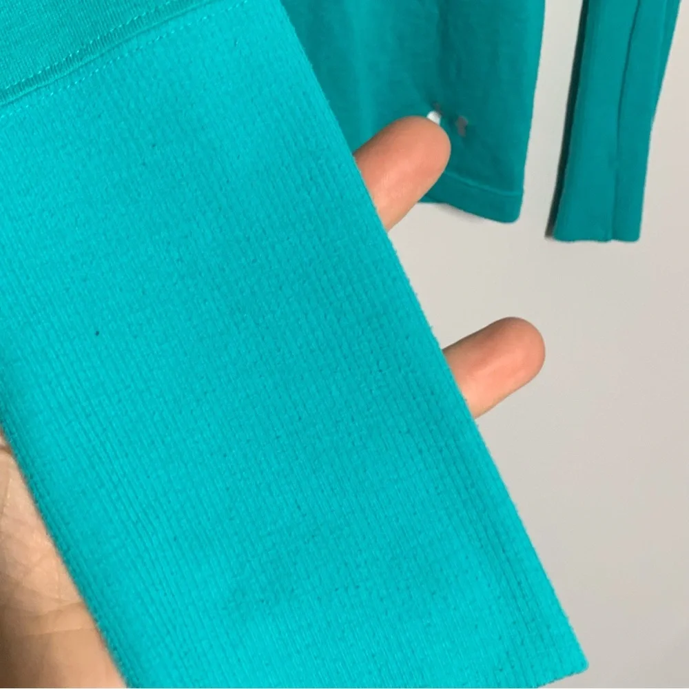 Under Armour Cold Gear teal long sleeved  base layer shirt M - Picture 6 of 7